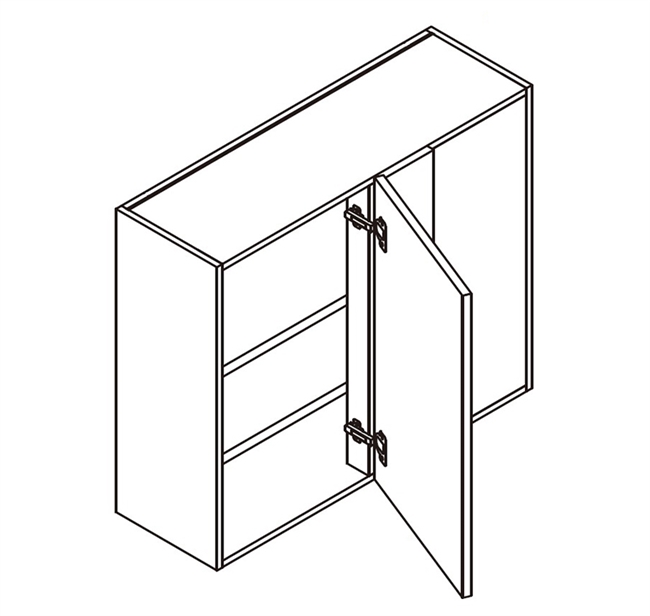 Frameless CLEAFÂ® Wall Blind Corner Cabinet