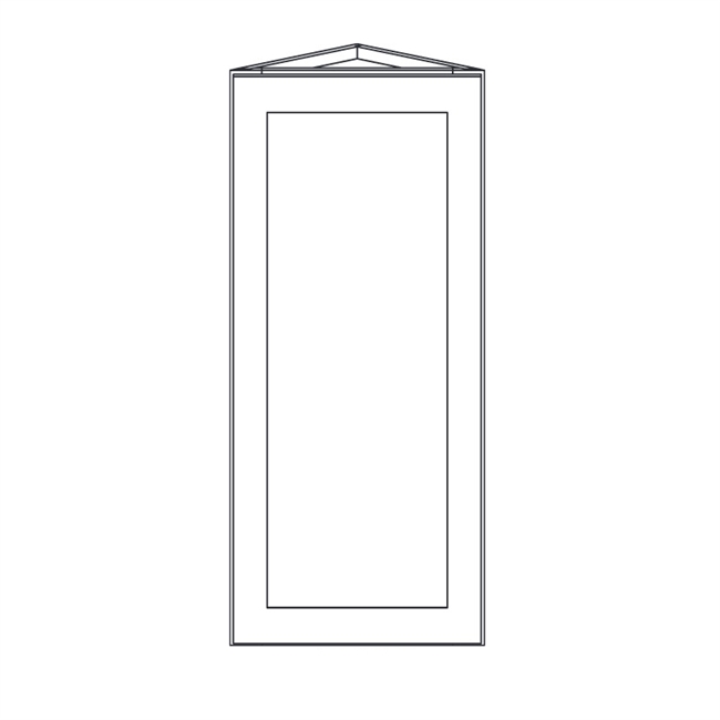 Alton Ivory White Wall End Angle Cabinet
