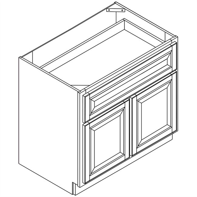 Coffee Square Base 2 Doors 1 Drawer