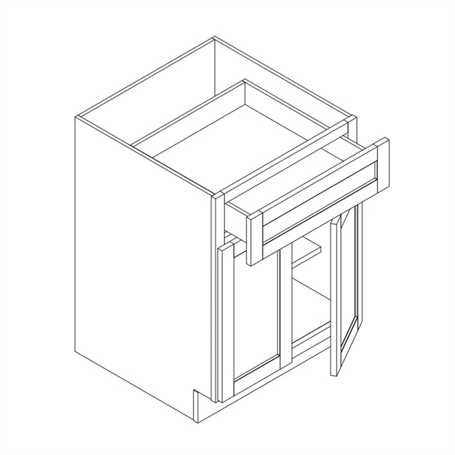 Honey Shaker Base 2 Doors 1 Drawer