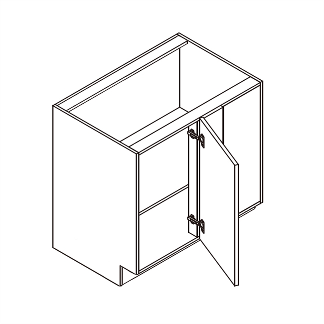 Impression Gloss White Base Blind Corner Cabinet