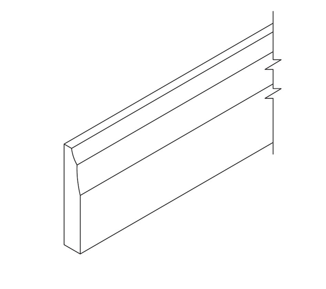 Greige Maple Base Molding