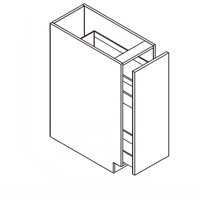 Frameless Lucca Slab Base Spice Pullout