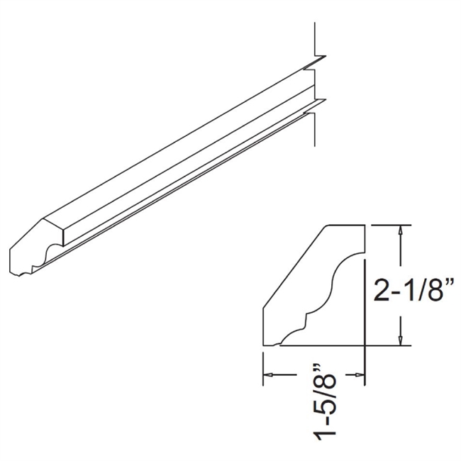 Hazel Maple Crown Molding