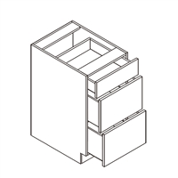 Impression White Oak Drawer Base Cabinet w/ 3 Drawers