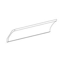 Valleywood Shaker White Large Cove Crown Molding