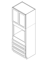 Charleston Saddle Single/Double Oven Cabinet