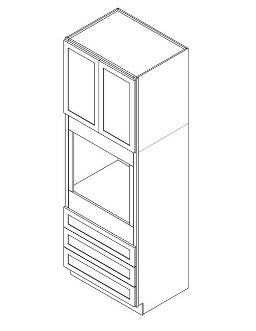 Alton Stone Gray Single/Double Oven Cabinet