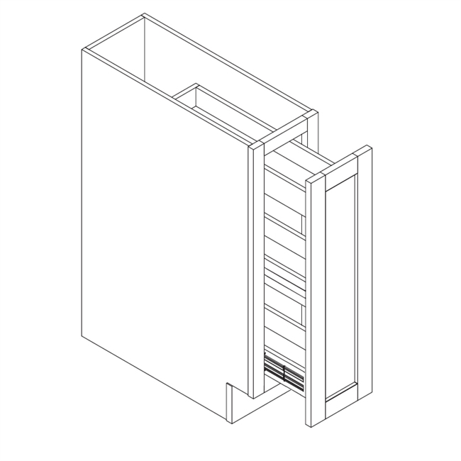 Elegant Shaker Gray Base Spice Rack