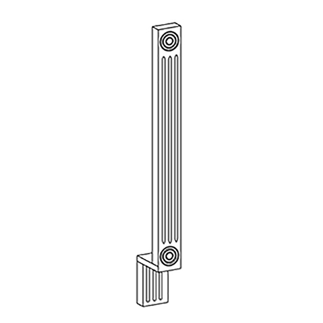 Kingston White Shaker Base Fluted Filler