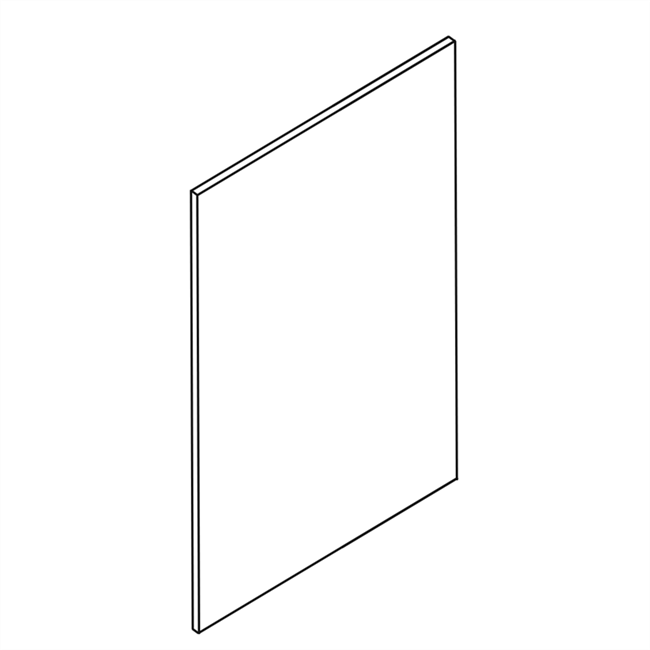 Hillcrest White Base End Skin Panel