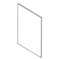 Valleywood Shaker White Base End Skin Panel