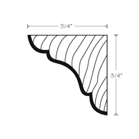 Kingston White Shaker Inside Corner Molding