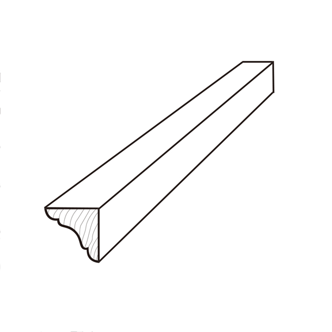 Ash Gray Light Rail Molding
