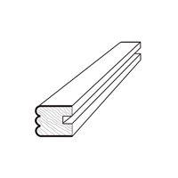 Kingston White Shaker Triple Bead Edge Molding