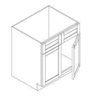 Cypress Green Slim Shaker Sink Base