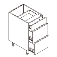 Pale Pine Vanity Drawer Cabinet w/ 3 Drawers