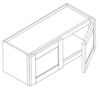 Huntington Hazel Maple Wall Bridge Cabinet