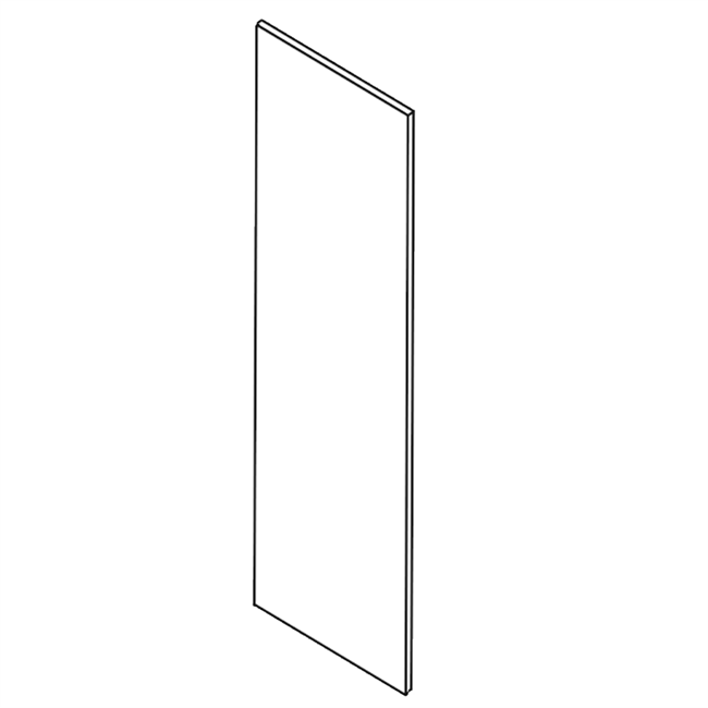 Impression Gloss White Wall End Panel