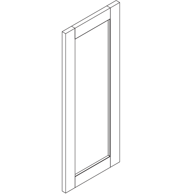 Elegant Shaker White Wall End Panel / Fake Door