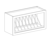 Huntington Hazel Maple Wall Plate Rack