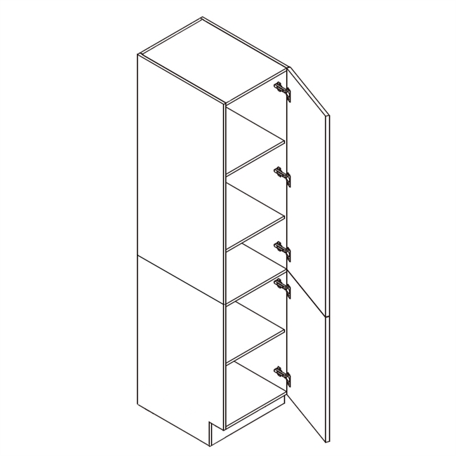 Frameless Lucca Slab Single Pantry