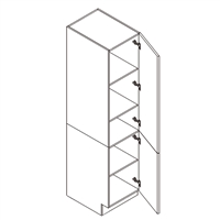 Cali Navy Shaker 18" Wide Single Pantry Cabinet (Drawers Optional)