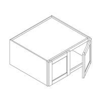 Cypress Green Slim Shaker Wall Refrigerator Cabinet