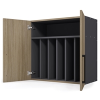 Wall Tray Divider 2 Door w/ Fixed Shelf