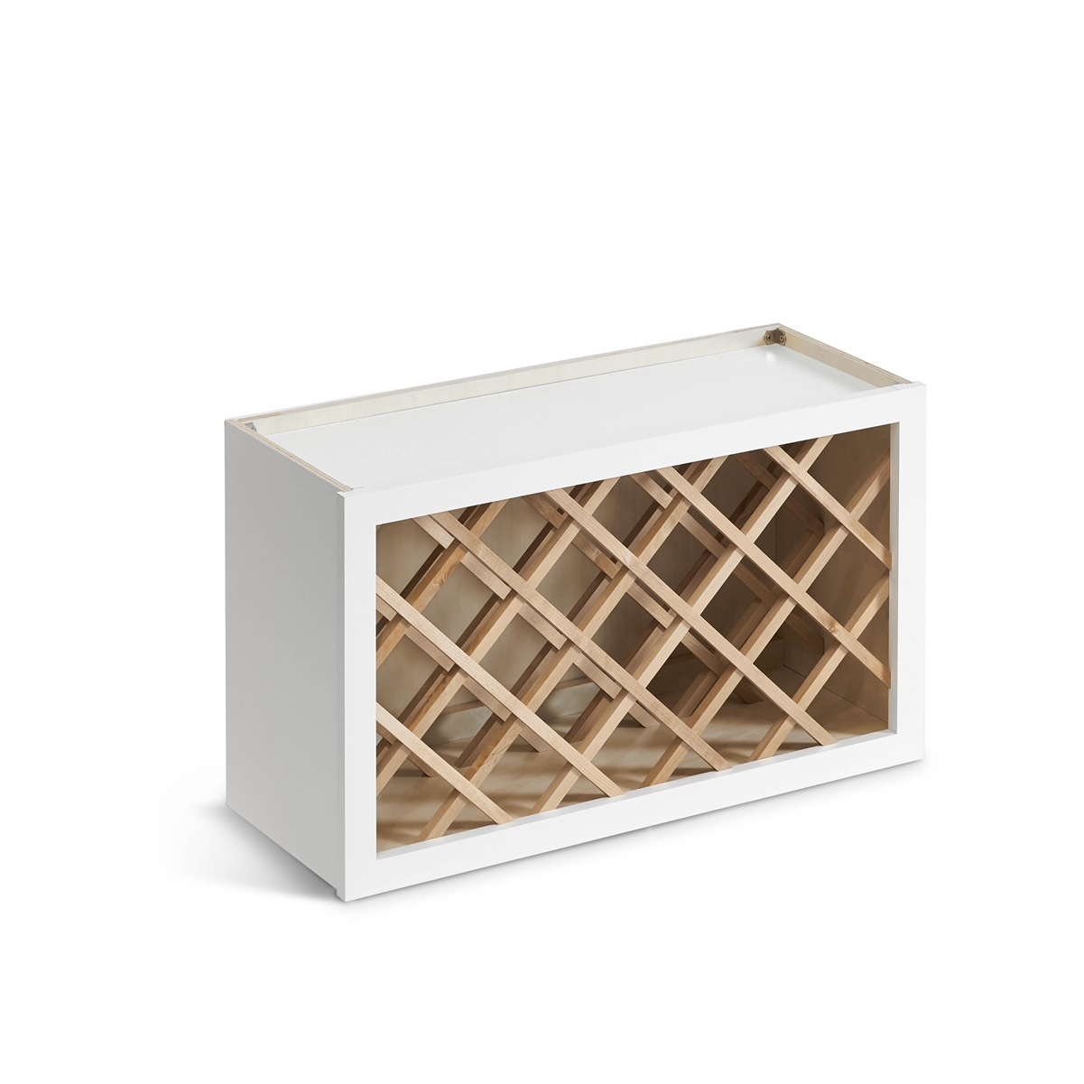 Valleywood Shaker White Wall Wine Rack