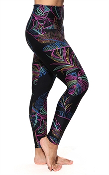 ITAPARICA HIGH-LOW LEGGING ARTISTIC DESIGN - Neon Tropic - Medium