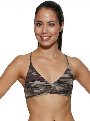 DIAMANTE BRA PRINTS - Camouflage - Medium