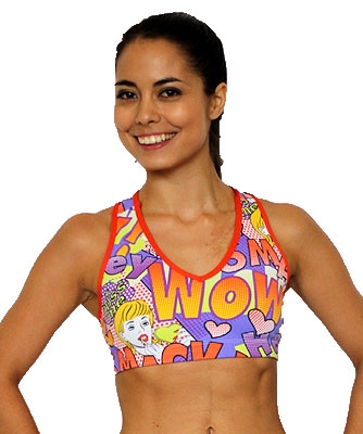 LINDA BRA COMIC - Orange WOW! - Small