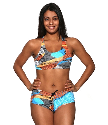 BAHIA BRA PRINTS - Orange Mosaic - Large