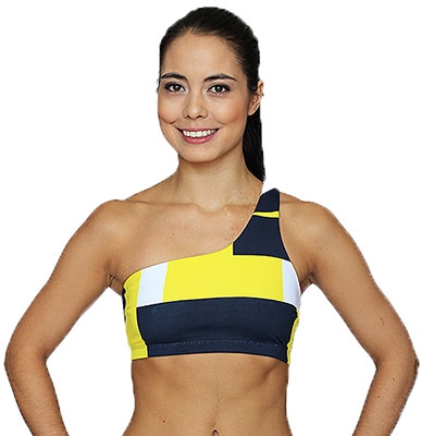 ONDINA BRA PRINTS - Yellow Blocks - Small