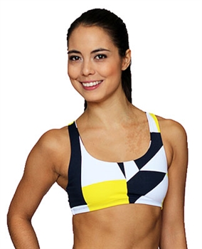 LIBERDADE BRA PRINTS - Yellow Blocks - Small