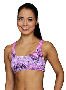 LIBERDADE BRA PRINTS - Pink Wave - Medium