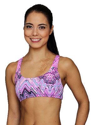 LIBERDADE BRA PRINTS - Pink Wave - X-Large