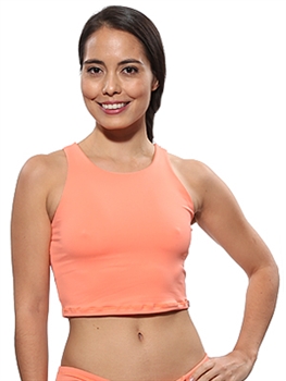 RIBEIRA CROP TOP SOLIDS - Lightweight Peach - Small