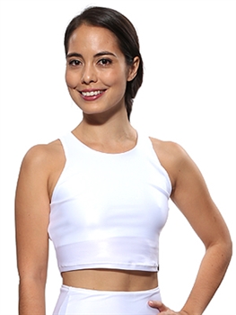 RIBEIRA CROP TOP VINYL - White Vinyl - Large