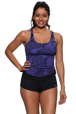 LIBERDADE TANK PRINTS - Purple Oleander - Medium