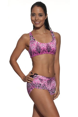 VITORIA SHORT PRINTS - Pink Serpent - Large