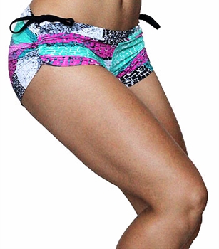 VITORIA SHORT PRINTS - Pink Mosaic - X-Small