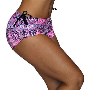 VITORIA SHORT PRINTS - Pink Wave - X-Small