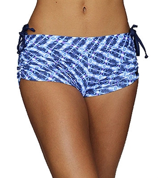 VITORIA SHORT PRINTS - Blue Crochet - X-Small