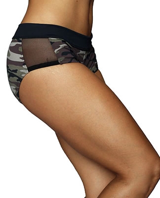 AMARO SHORT PRINTS - Camouflage/Mesh - Small