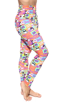 ITAPARICA HIGH-LOW LEGGING PRINTS - Cartoon - X-Small