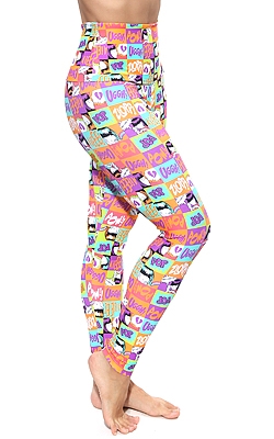 ITAPARICA HIGH-LOW LEGGING PRINTS - Cartoon - Small