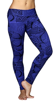 XIQUE XIQUE FULL LENGTH LEGGING PRINTS - Purple Oleander - Small