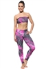 XIQUE XIQUE FULL LENGTH LEGGING PRINTS - Pink Plume - Medium